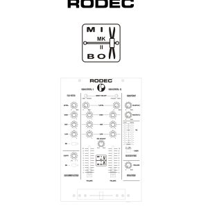 manuel utilisateur Rodec MixBox MKII