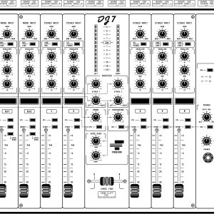 Schéma électronique Freevox DJ7 – PDF technique officiel